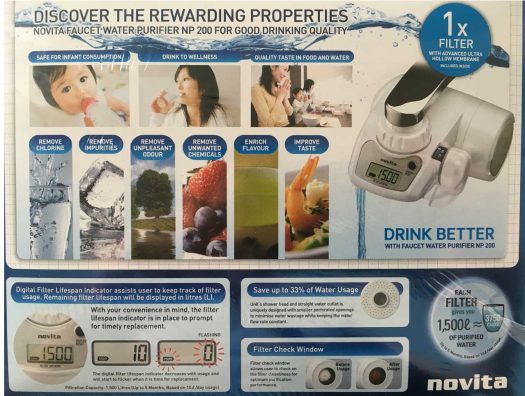 Novita Faucet Water Filter NP200