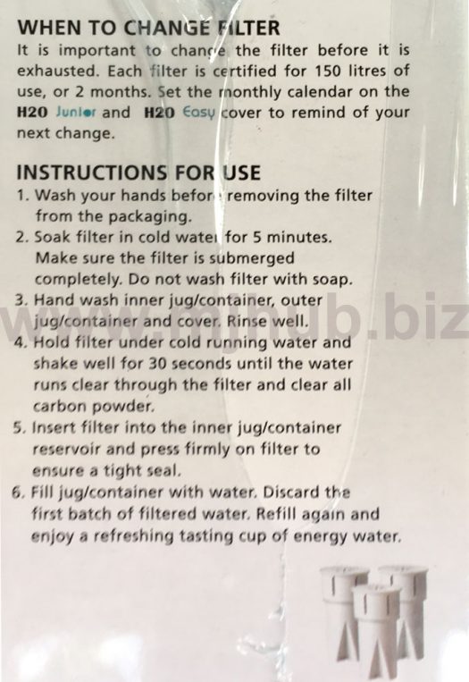 Advante H2O Junior Replacement Filter